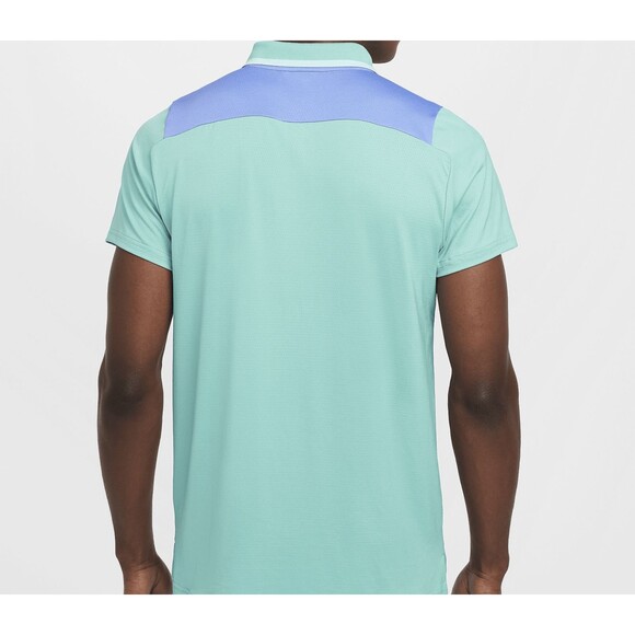 NikeCourt Advantage Men's Dri-FIT Tennis Polo FD5317-300 Green Frost/Royal XXL - Picture 10 of 14